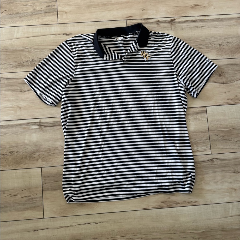 Striped Polo Shirt with Logo